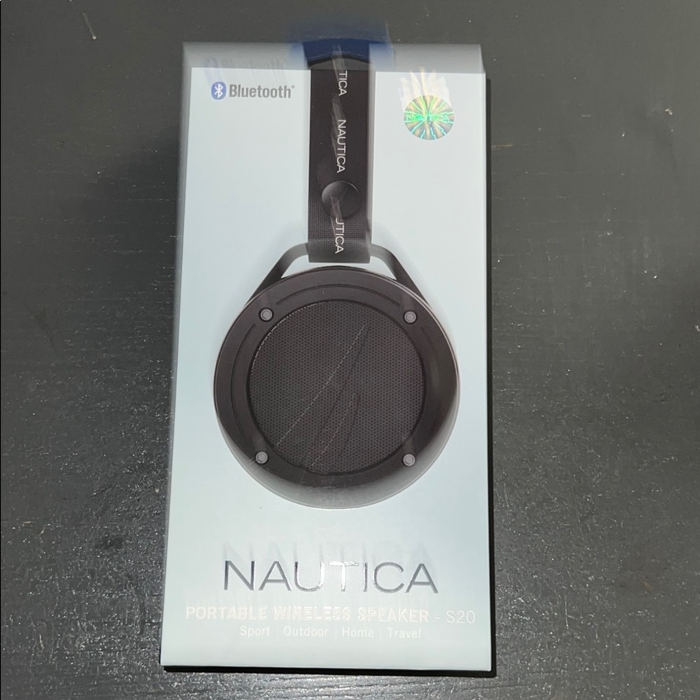 Nautica Black Portable Wireless Speaker